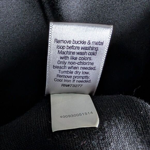 Jennifer Lopez Black Sheath Dress Size 14 Studded Belt Back Zip Career Cocktail - Picture 7 of 7